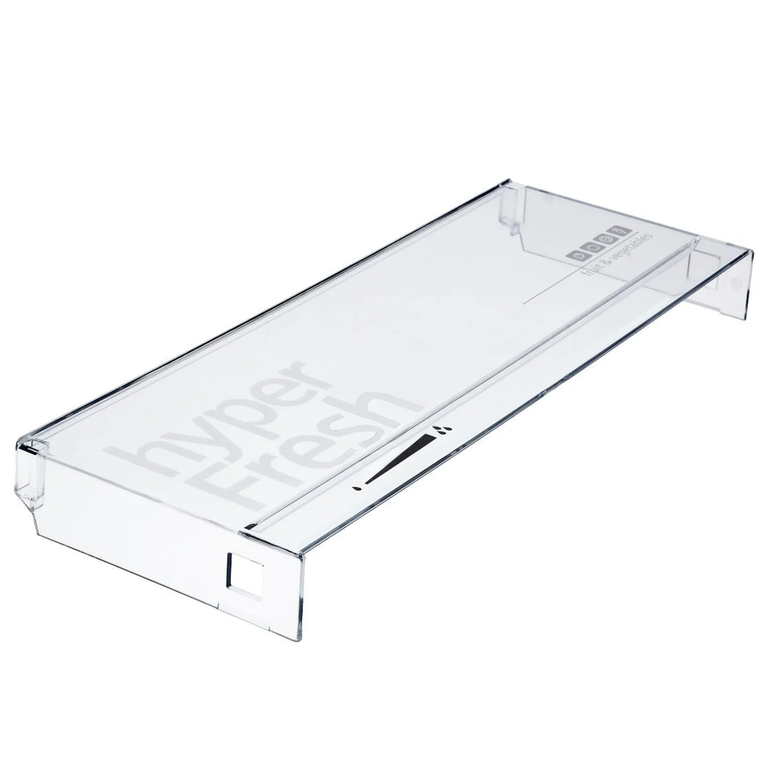 Šaldytuvo BOSCH/SIEMENS daržovių stalčiaus priekinė panelė,450 mm x 165 mm x 45 mm,orig. Держатели для бытовых холодильников, выдвижных ящиков, полок и других пластиковых деталей