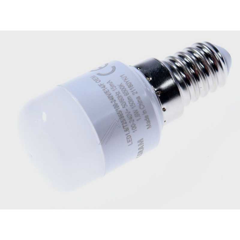 Šaldytuvo BOSCH/SIEMENS lemputė,230V 1.6W E14 Šaldytuvo BOSCH/SIEMENS lemputė,230V 1.6W E14 Колпаки со светодиодной подсветкой для электроплит, микроволновых печей и холодильников и т.д.