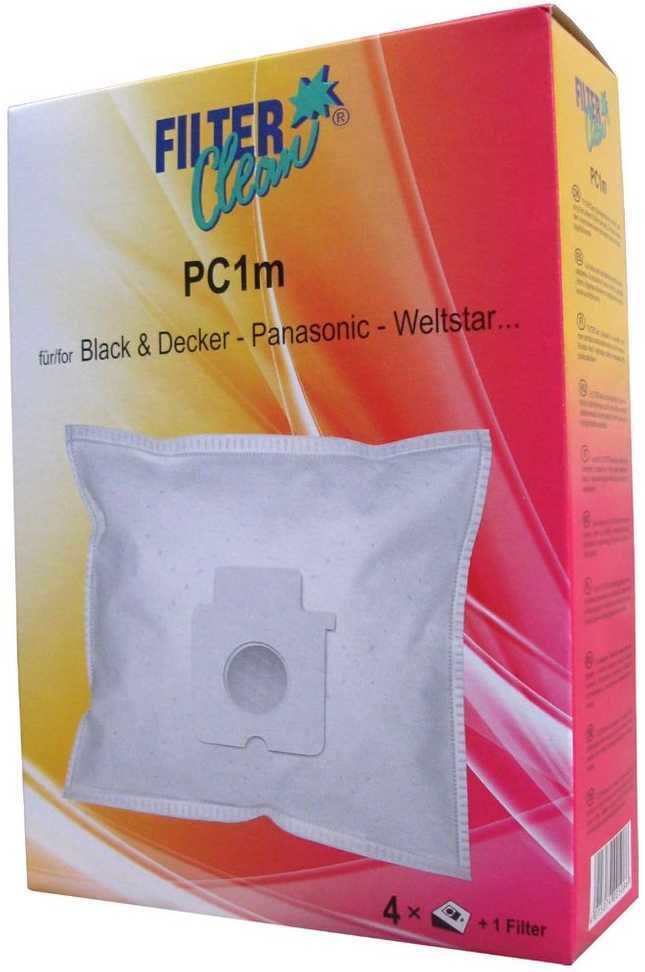 PC1M Panasonic Cylinder Synthetic Bags x 4 + 1 Filter C2E Щетки, шланги, гепафильтры и мешки для пылесосов