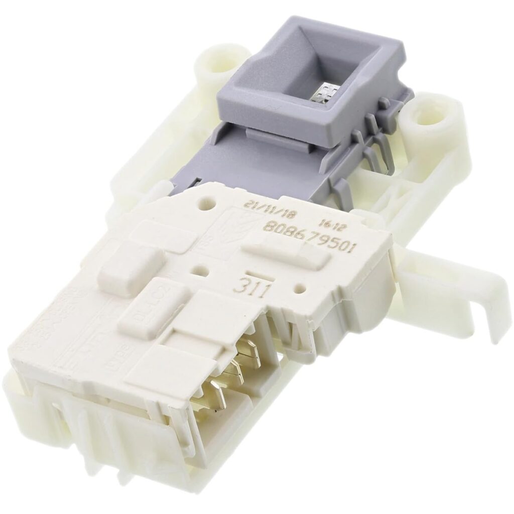 Skalbimo mašinos ELECTROLUX, AEG durų spyna (blokatorius),lgis: 97 mm Plotis: 55 mm Aukštis: 25 mm. Замки дверей стиральных машин