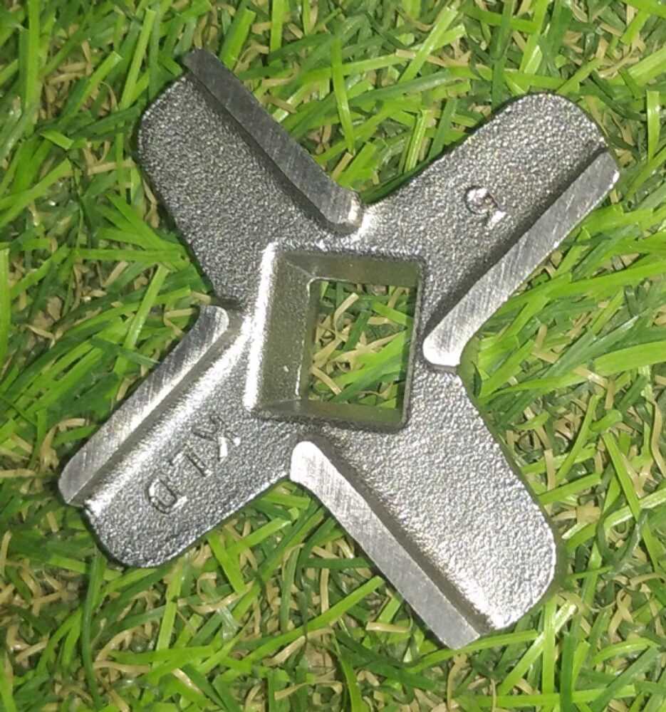 Peilis mėsmalei KENWOOD, DELONGHI, skylė 9x9mm, D-46mm, orig.Cutter-Stainless Steel AT261/AT281 Детали мясорубки